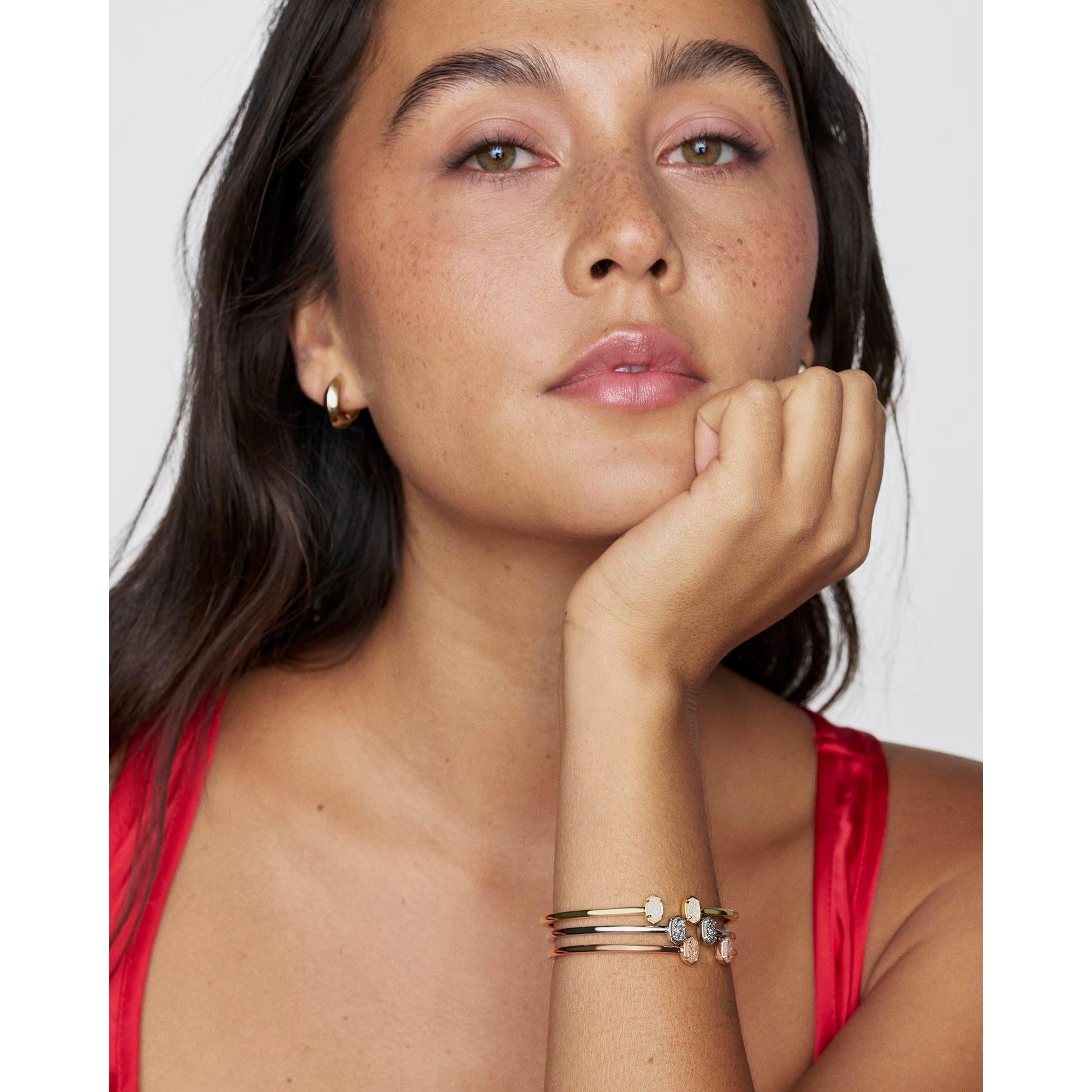 Kendra Scott Emilie Cuff Bracelet, Platinum Drusy