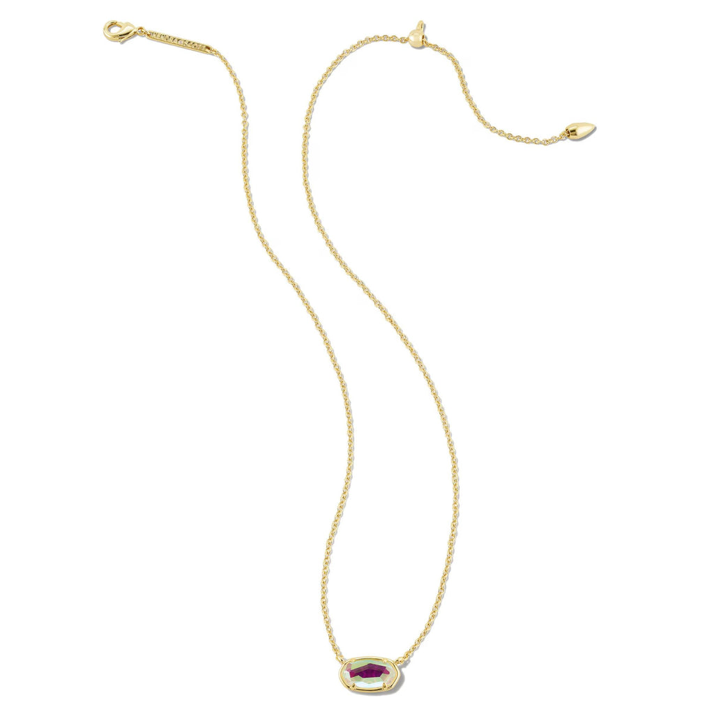 Kendra Scott Grayson Short Pendant Necklace, Dichroic Glass