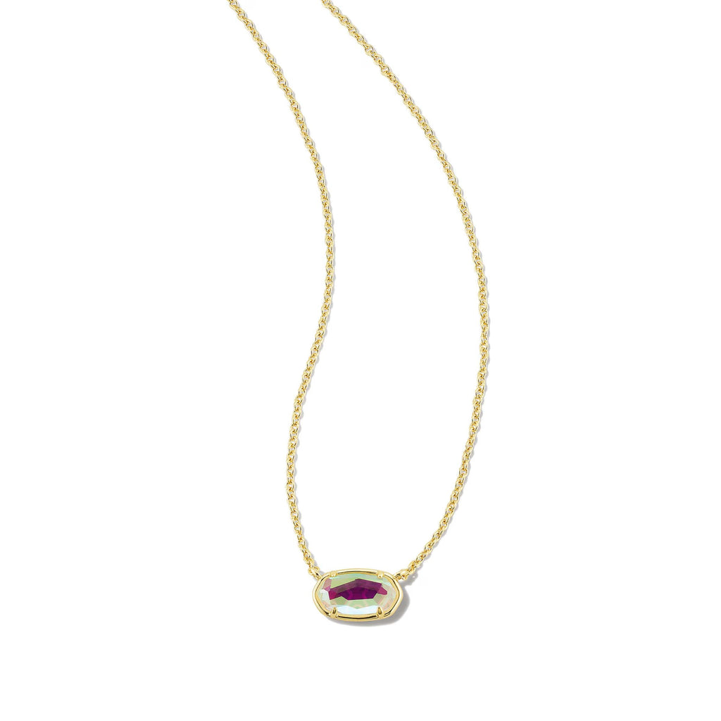 Kendra Scott Grayson Short Pendant Necklace, Dichroic Glass