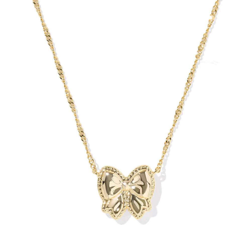 Kendra Scott Haley Bow Reversible Necklace, Blush Mother of Pearl