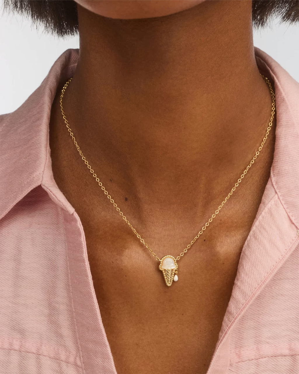 Kendra Scott Ice Cream Reversible Necklace, Mother of Pearl
