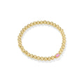 Kendra Scott Mini Elaina Stretch Bracelet, Gold & Carnation Kyocera Opal