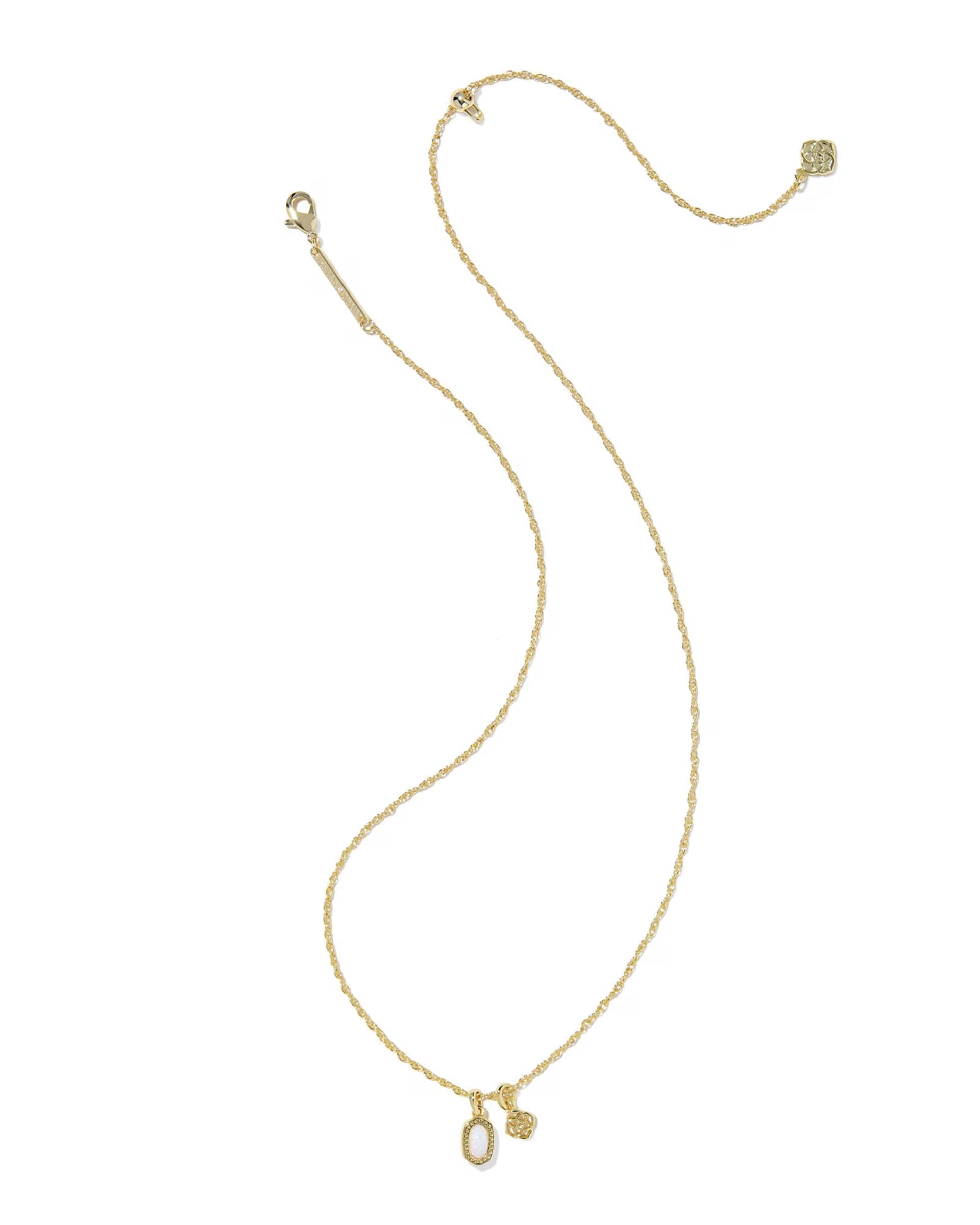 Kendra Scott Mini Elisa Dira Necklace, Mother of Pearl