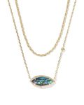 Kendra Scott Ophelia Multi Strand Necklace, Abalone Shell