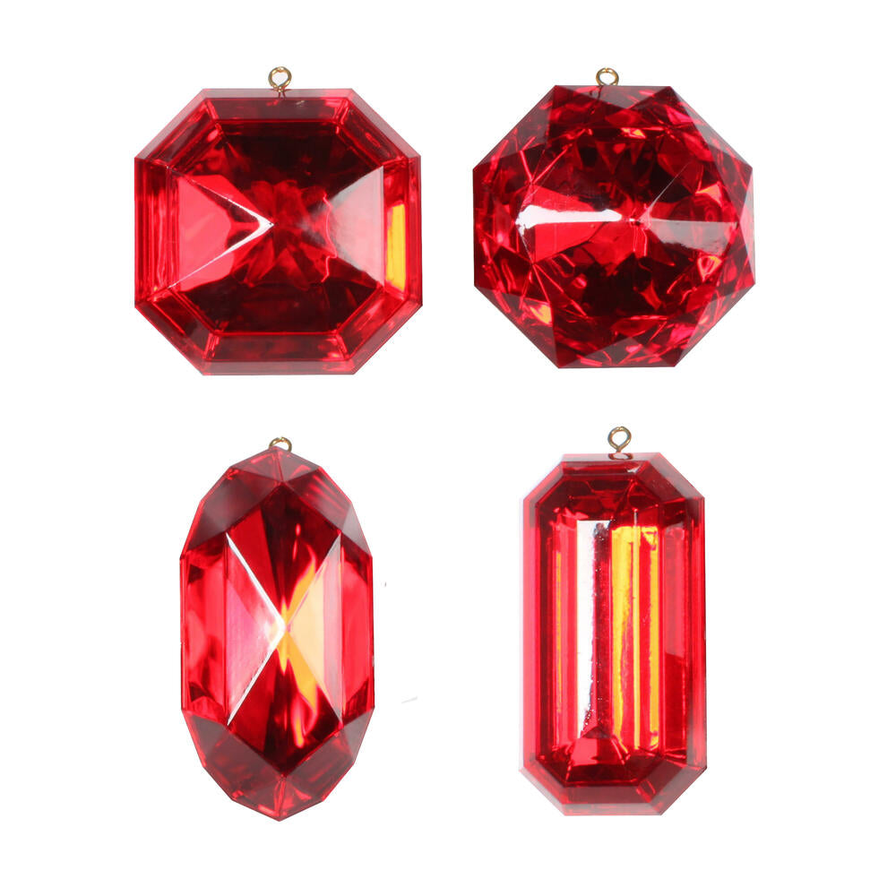 Large Jewel Ornament Set, Multi Colors Available