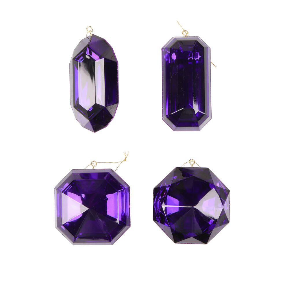 Large Jewel Ornament Set, Multi Colors Available