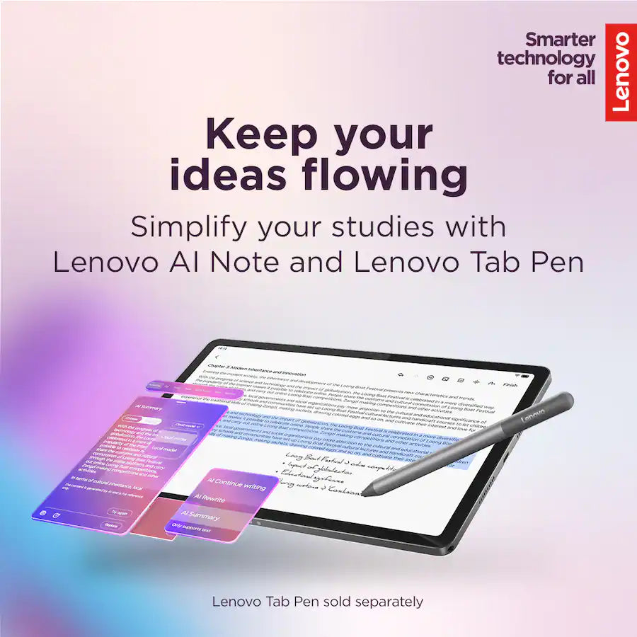 Lenovo Idea Tab 11" Tablet, Luna Grey
