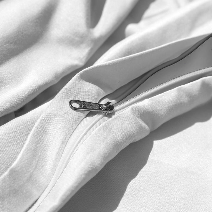 Luxe Microfiber Duvet Set, White