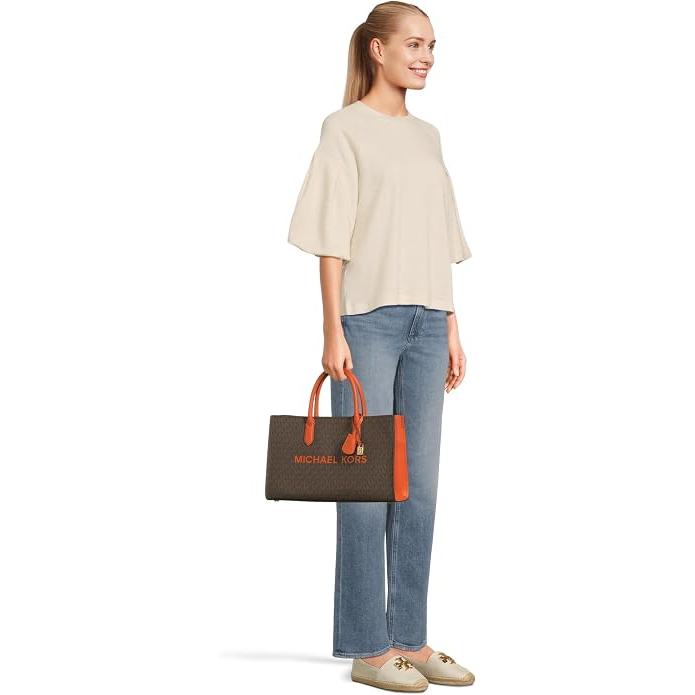 Michael Kors Scarlett Medium Satchel, Orange Punch