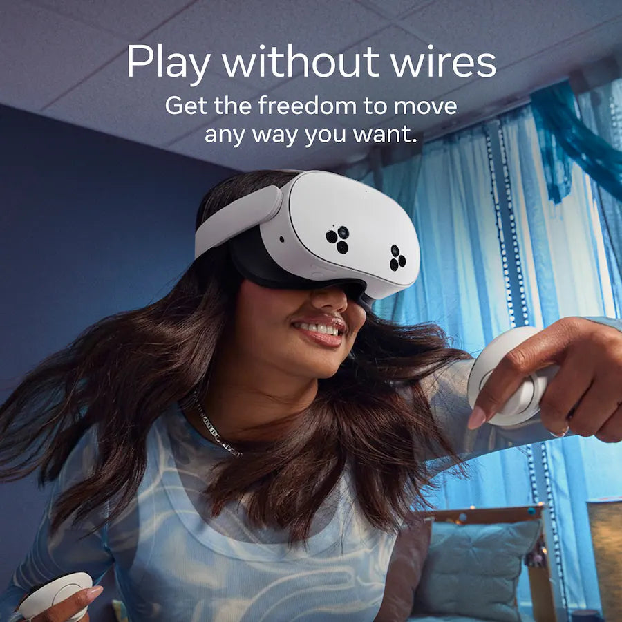 Meta Quest 3S 256GB | VR Without Wires — Thirty-Three Percent More Memory — 2X Graphical Processing, White
