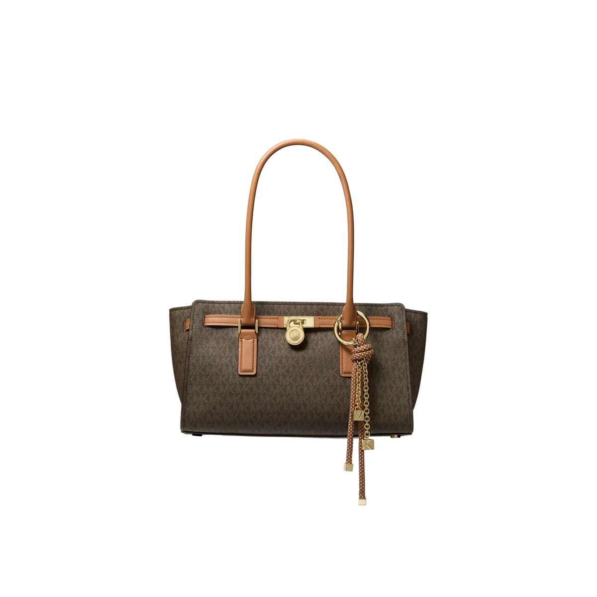 Michael Kors Hamilton Moderne Small Satchel, Signature Brown