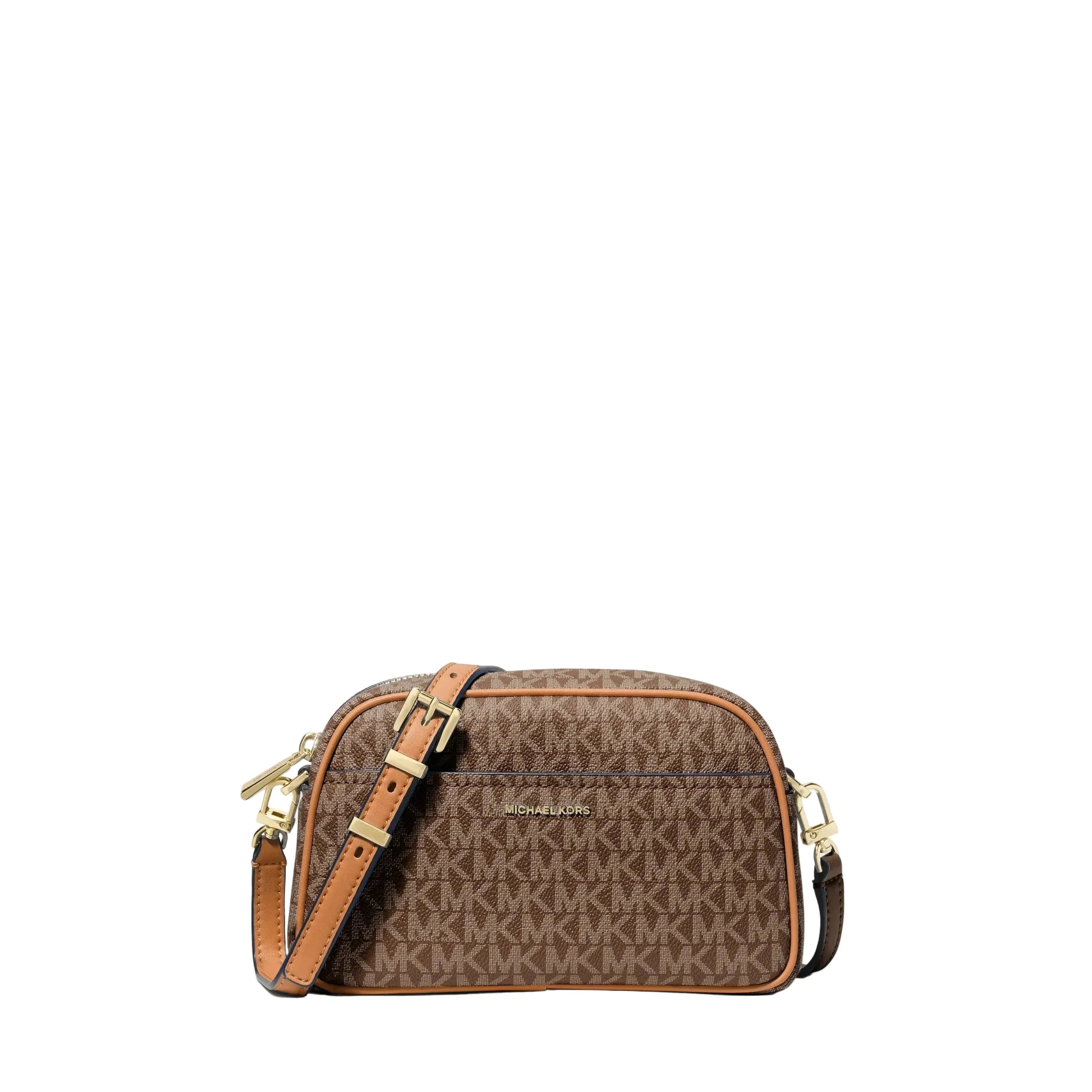 Michael Kors Jet Set Camera Crossbody, Signature Brown