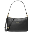 Michael Kors Jet Set Charm Leather Pochette, Black