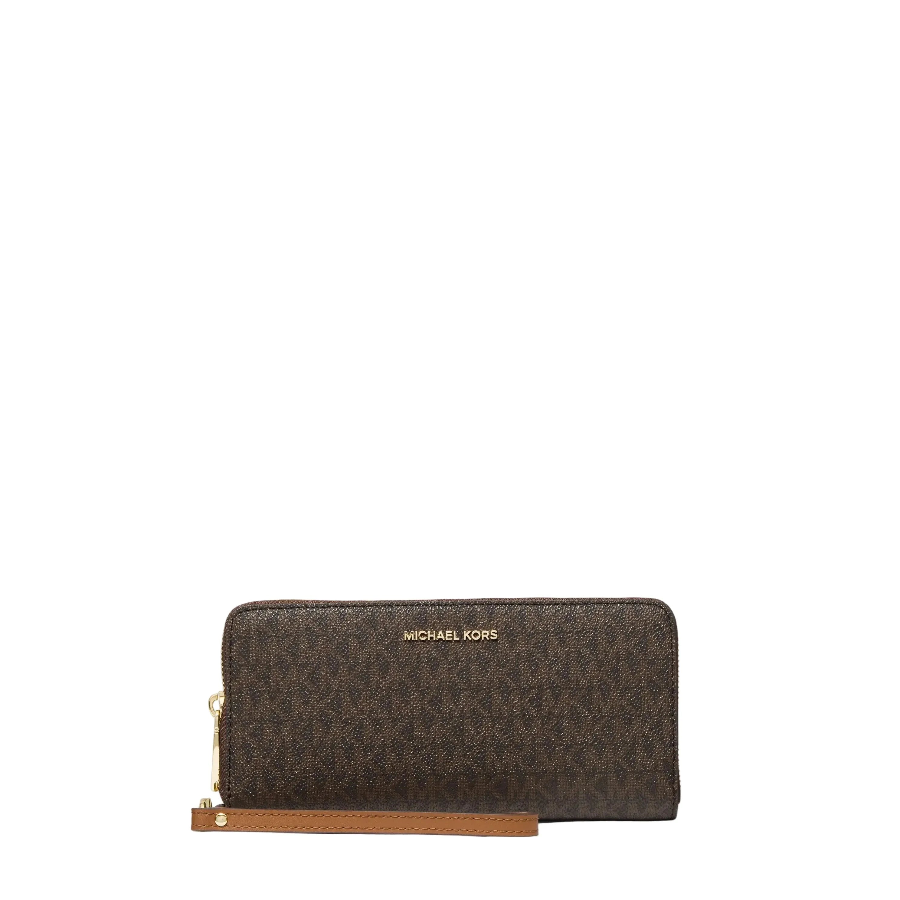 Michael Kors Jet Set Large Continental Wallet, Signature Brown