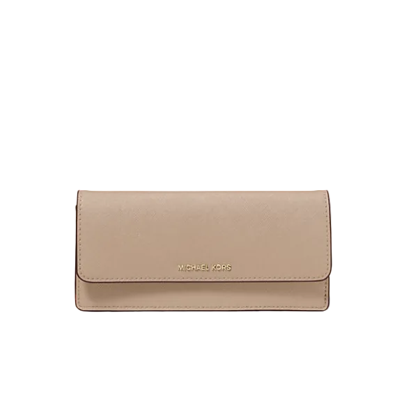 Michael Kors Jet Set Large Saffiano Wallet, Birch