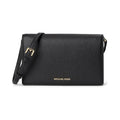 Michael Kors Jet Set Medium Leather Crossbody, Black