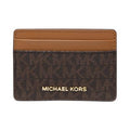 Michael Kors Jet Set Signature Logo Card Holder, Brown