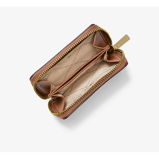 Michael Kors Jet Set Small Signature Logo Card Case, Vanilla