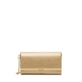 Michael Kors Mona Large Saffiano Leather Clutch, Gold