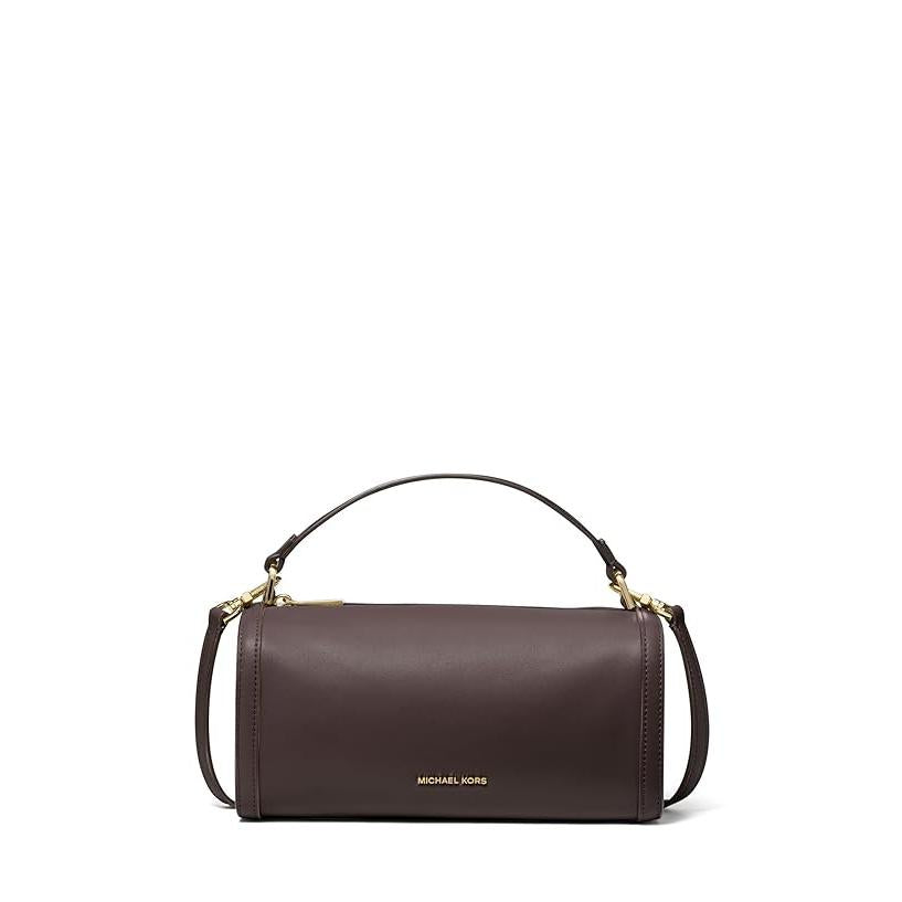 Michael Kors Orchard Barrel Leather Crossbody, Chocolate