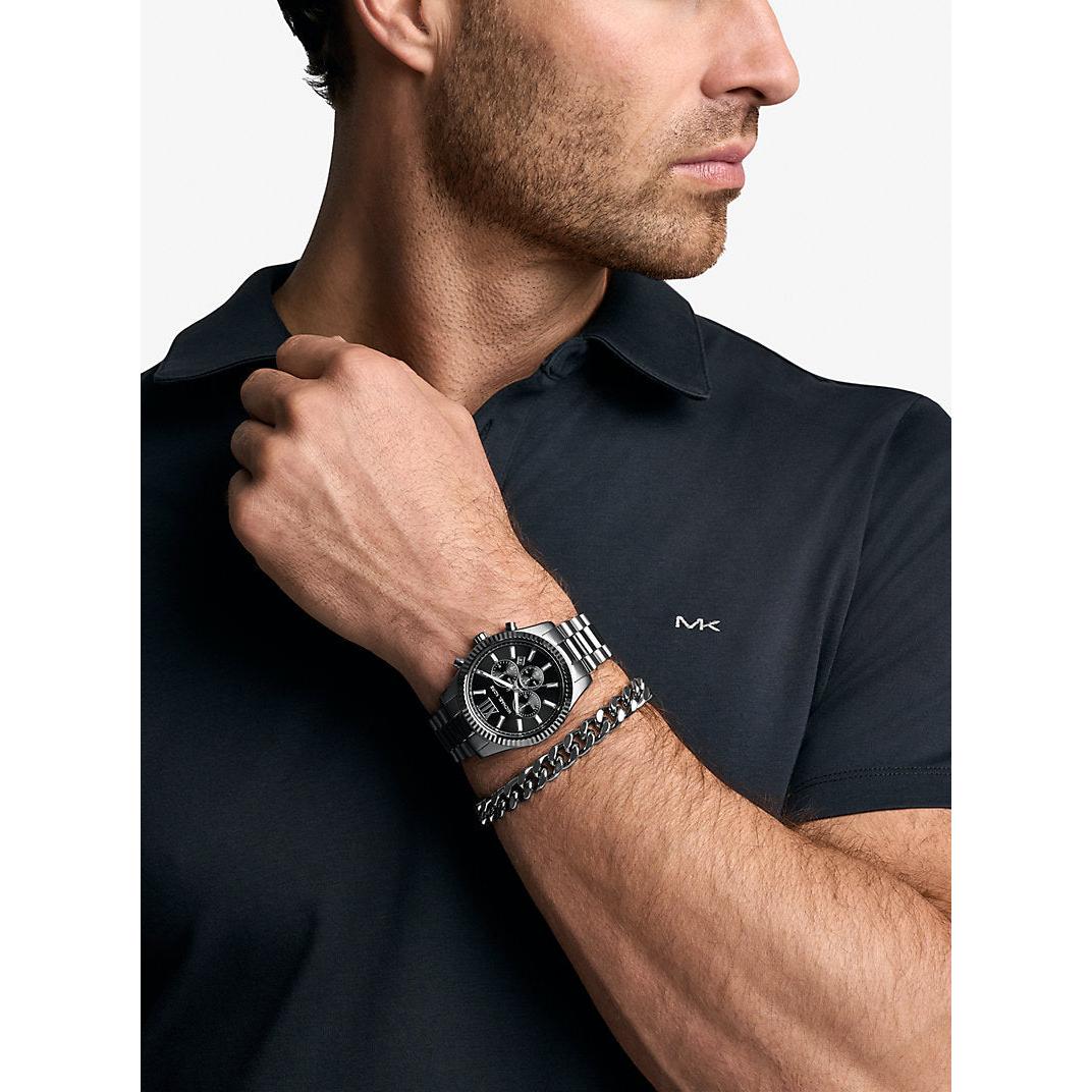 Michael Kors - Oversized Lexington Watch & Bracelet Set