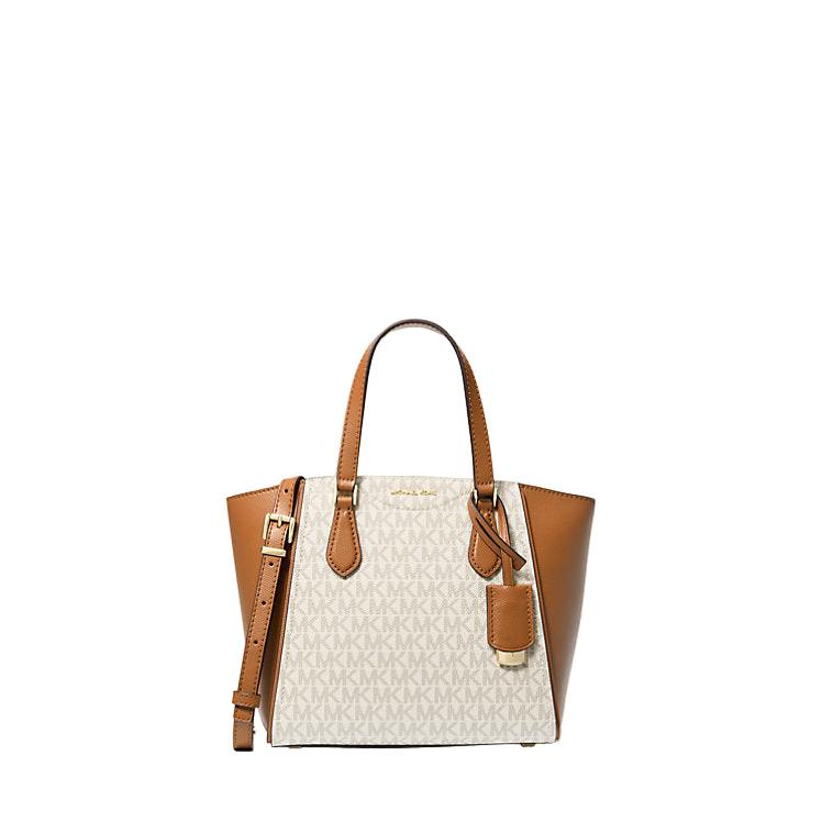 Michael Kors Taryn Small Signature Logo Crossbody, Vanilla