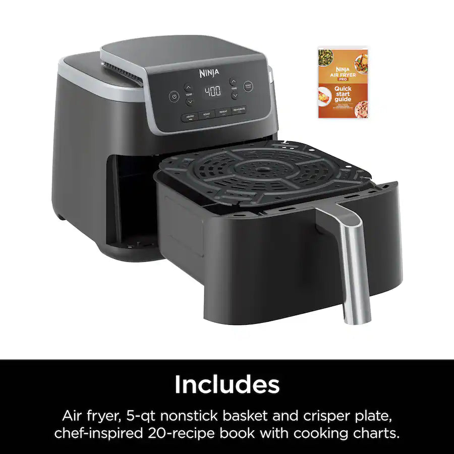 Ninja 4 in 1 Air Fryer Pro with 5 Quart Capacity, Gray