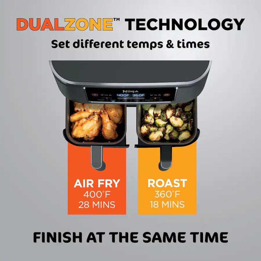 Ninja Foodi 6-in-1 8 Quart Air Fryer, Dark Gray