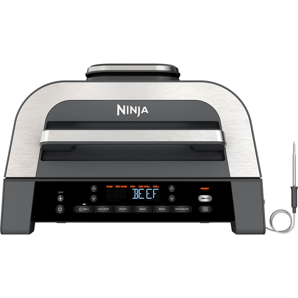 Ninja Foodi Smart XL 6-in-1 Countertop Indoor Grill with Smart Cook System, 4-quart Air Fryer, Dark Grey/Stainless
