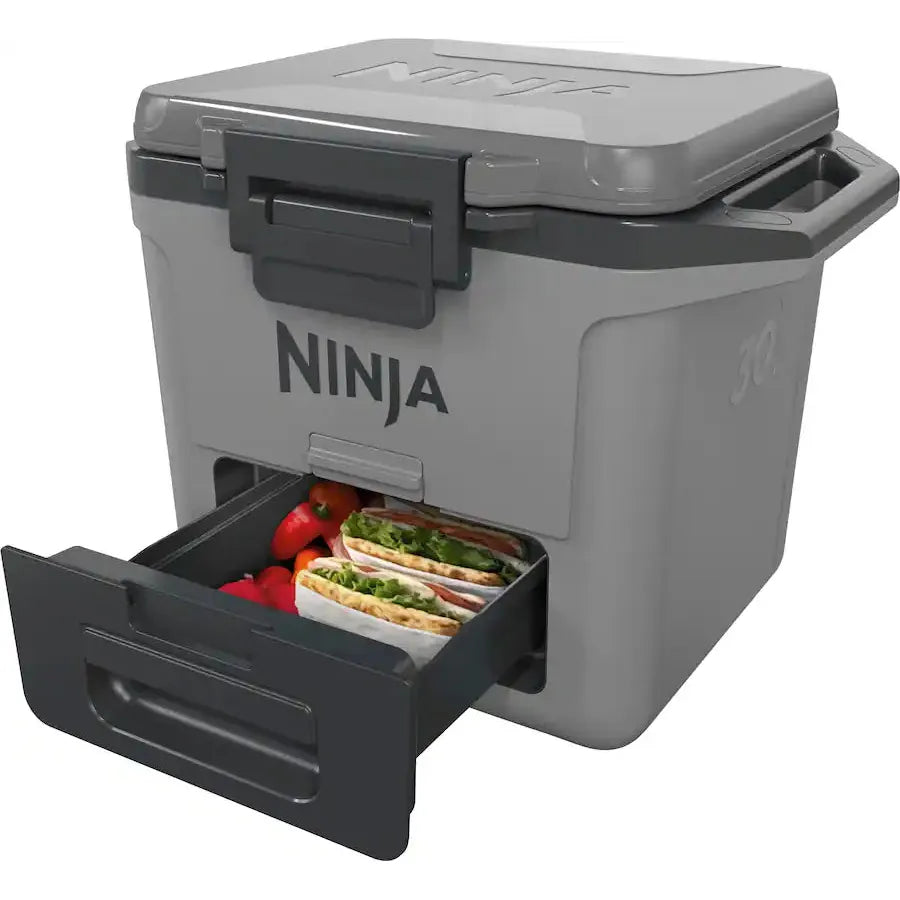 Ninja FrostVault 50qt Hard Cooler with Dry Zone, Slate Gray