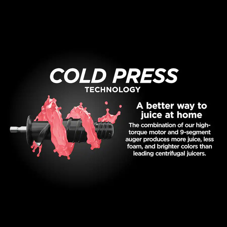 Ninja NeverClog Cold Press Juicer - Charcoal