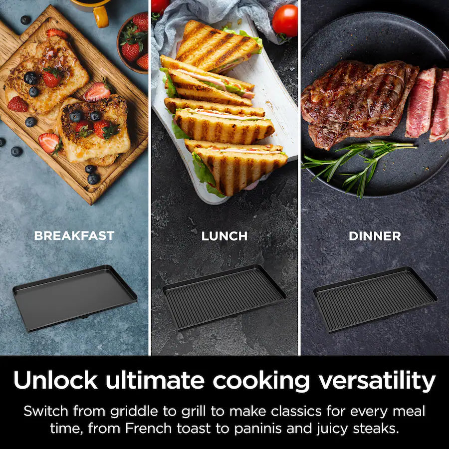 Ninja Sizzle Pro XL 20-Inch Indoor Griddle & Grill with ProTemp IQ, Silver