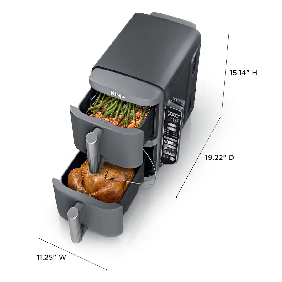 Ninja Smart DoubleStack XL 2 Basket Air Fryer, Deep Gray