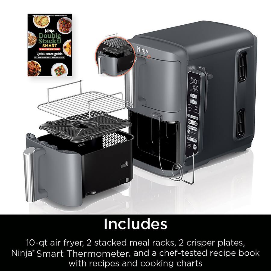 Ninja Smart DoubleStack XL 2 Basket Air Fryer, Deep Gray