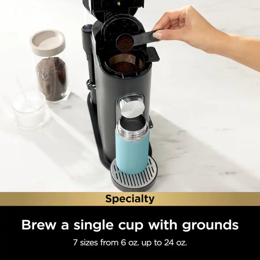 Ninja Specialty Single Serve Hot & Iced Coffee Maker, Black