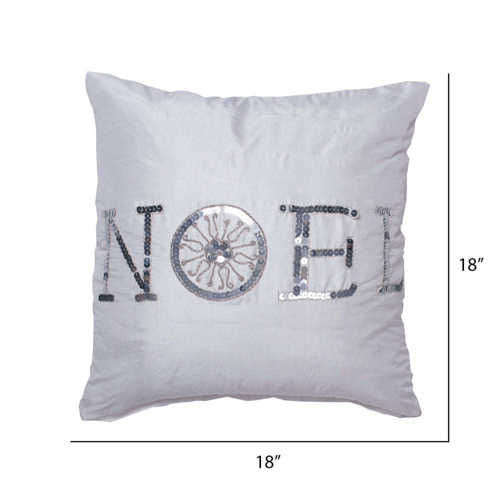 Noel Sequin & Silk Pillow