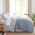Paisly Garden Reversible Comforter Set, Blue