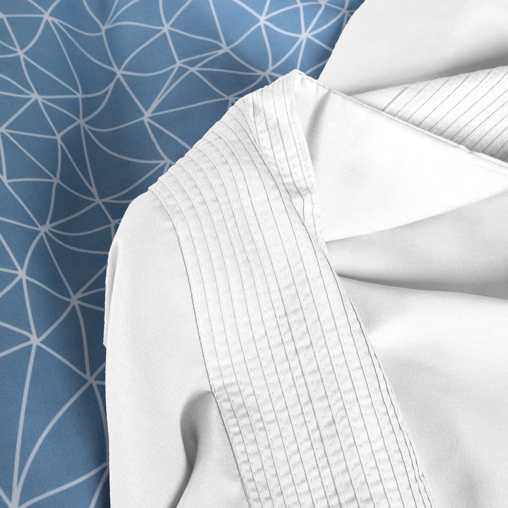 Pintuck Luxe Microfiber 4 Piece Sheet Set, White