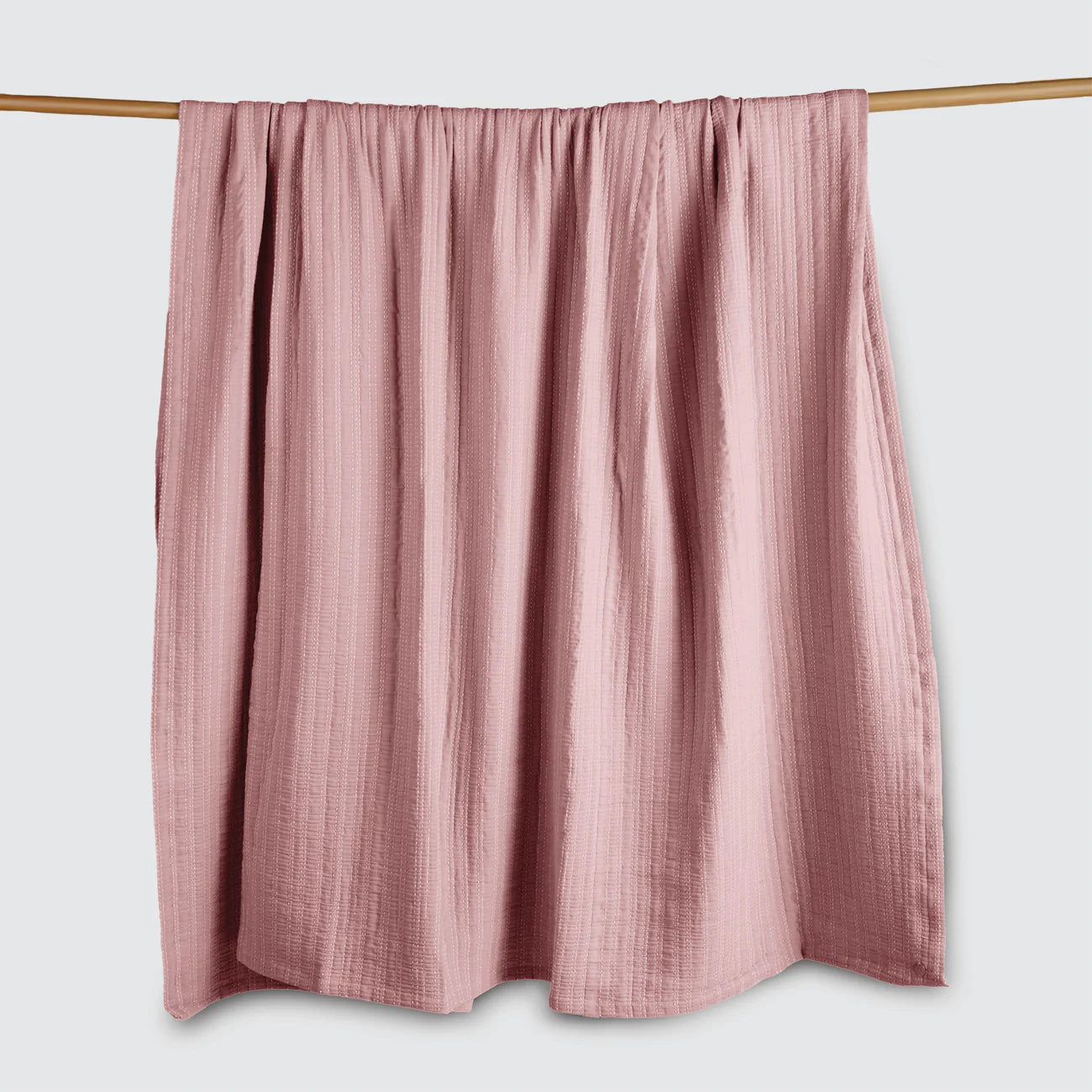Purecare Everyday Cotton Coverlet, Ash Rose