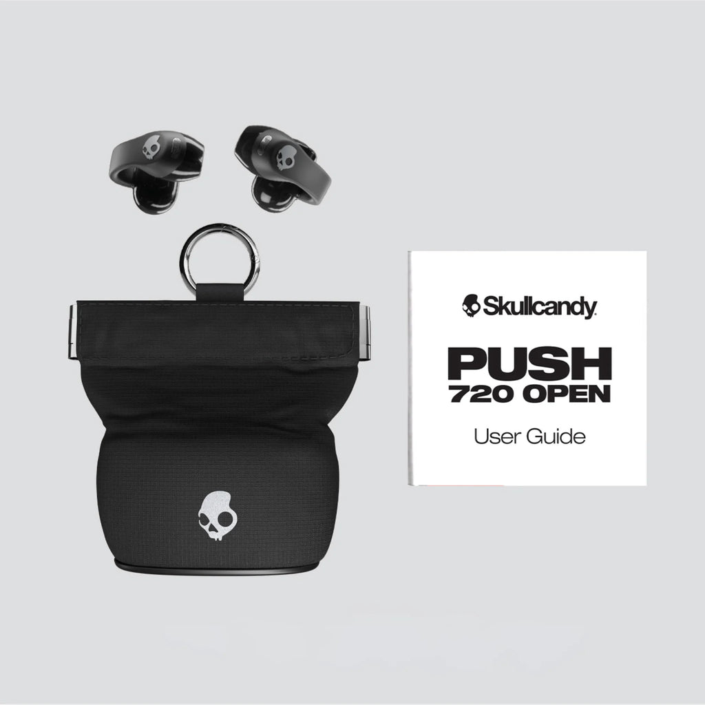 Skullcandy Push 720 Open Earbuds, Chrome