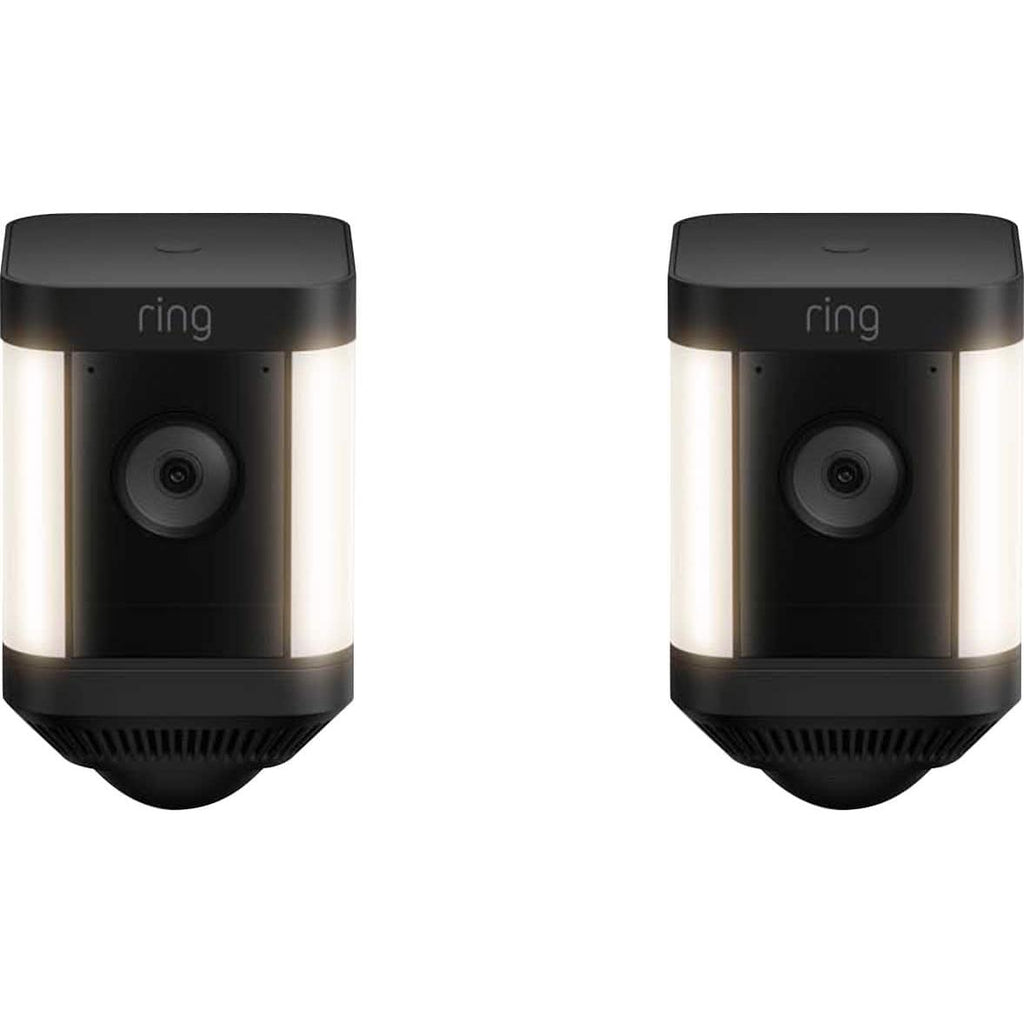 Ring Spotlight Cam Plus Indoor/Outdoor Wireless Security Cameras, Black