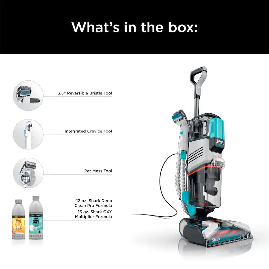 Shark CarpetXpert with Stainstriker Deep Cleaning 2-in-1 Vacuum, White