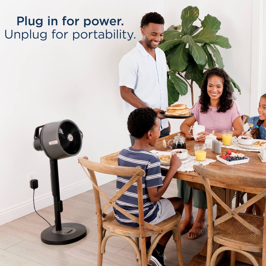 Shark FlexBreeze Pro Mist Indoor & Outdoor Fan, Charcoal Grey