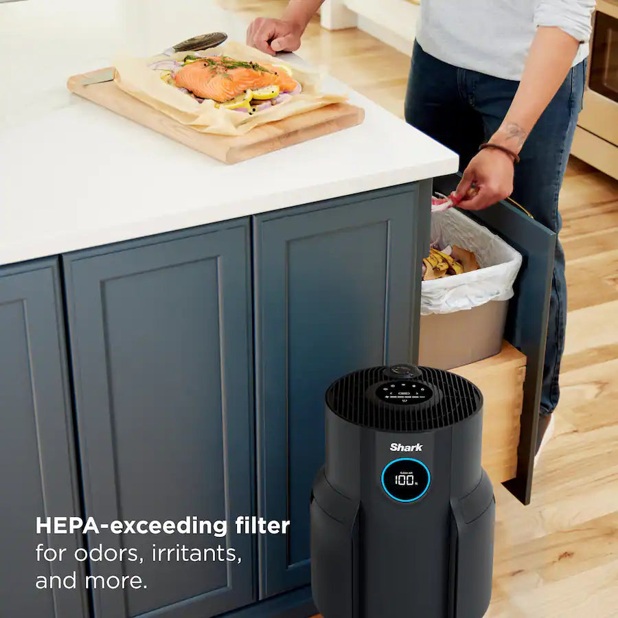 Shark NeverChange Air Purifier, 5-Year Filter Life, 650-sq Ft, Black