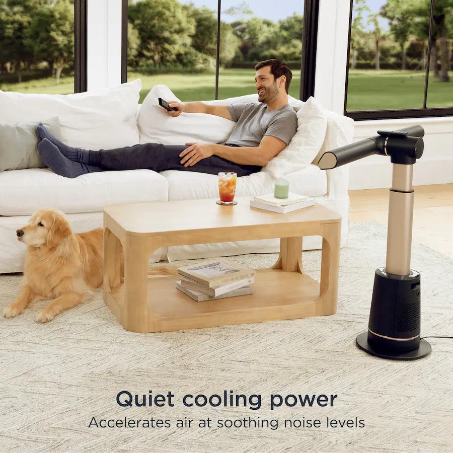 Shark TurboBlade Ultra-powerful Bladeless Tower Fan, Charcoal