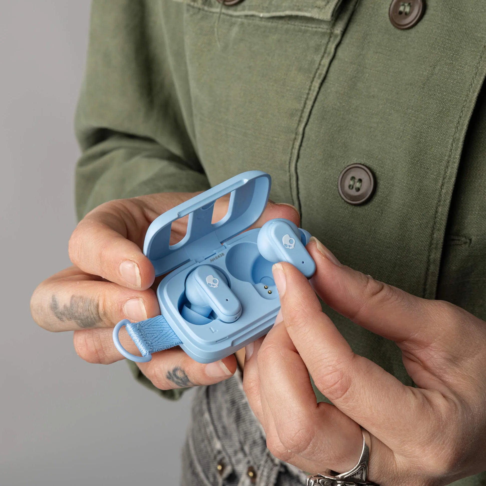 Skullcandy Dime 3 True Wireless Earbuds, Preppy Blue