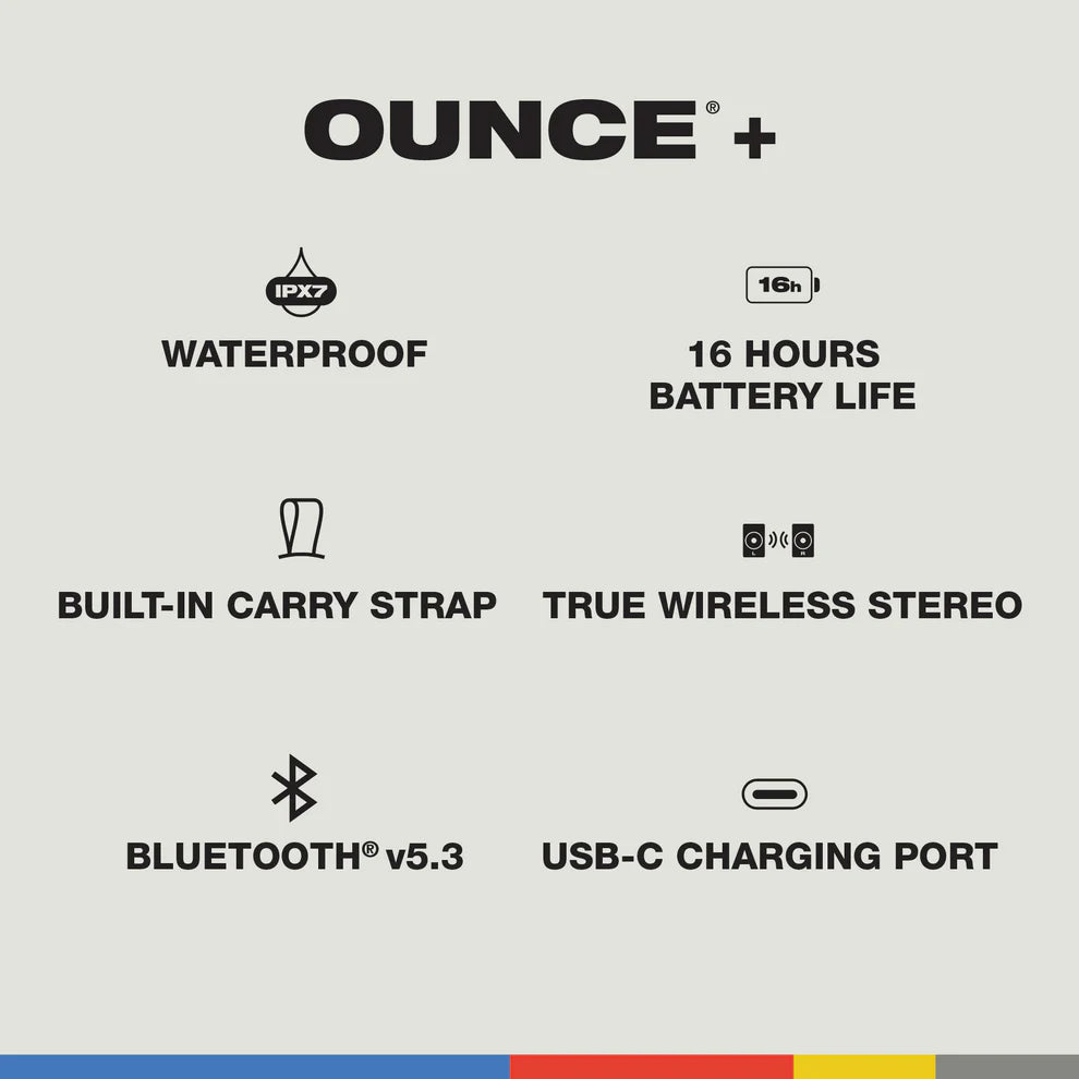 Skullcandy Ounce+ Wireless Speaker, Washed Rose