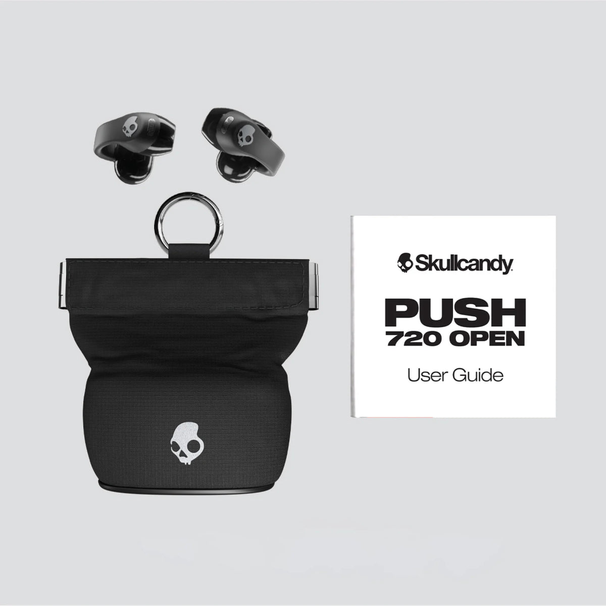 Skullcandy Push 720 Open Earbuds, Chrome