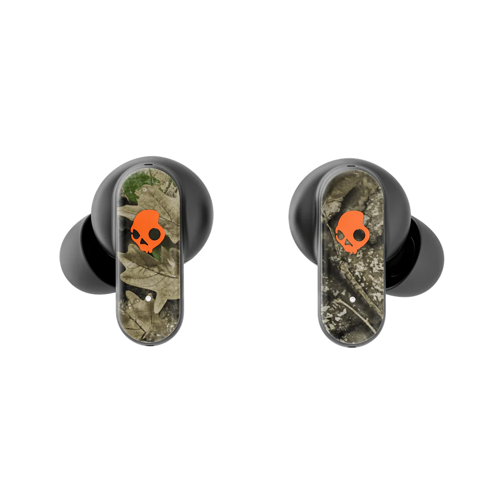 Skullcandy x Realtree Limited Edition Dime EVO Wireless Earbuds, Black/ Orange