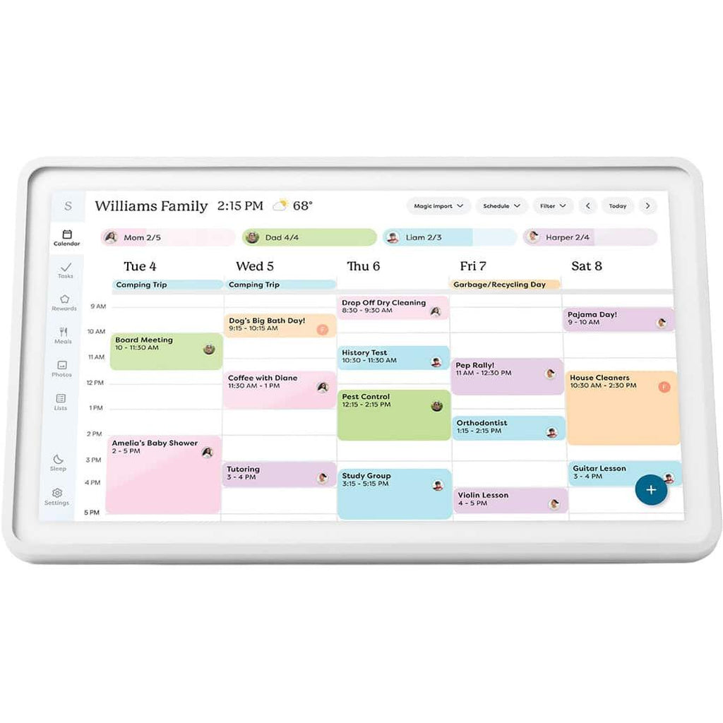 Skylight Calendar 2: Touchscreen Smart Calendar and Chore Chart, White
